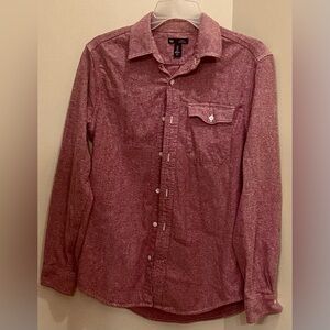 Gap Men’s Small Red Long Sleeve Button down Shirt